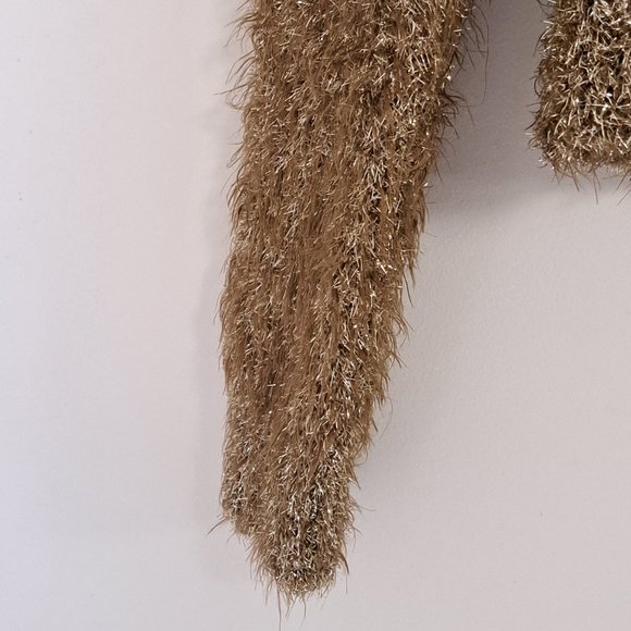 Rachel Roy Gold Long Sleeve Jewel Neck Top Size Misses XS - Picture 6 of 8